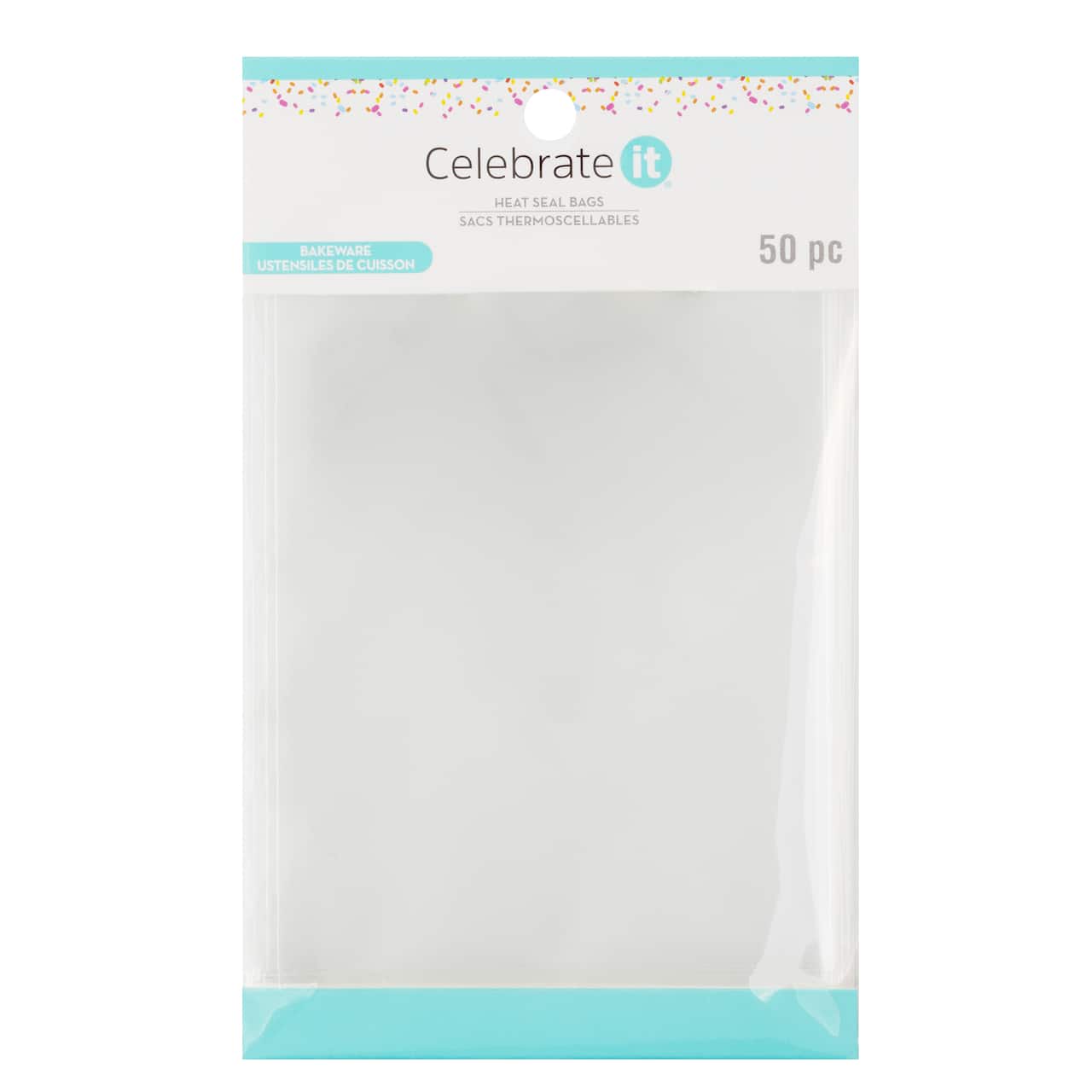 Heat Seal 4" x 6" Bags by Celebrate It®, 50ct.